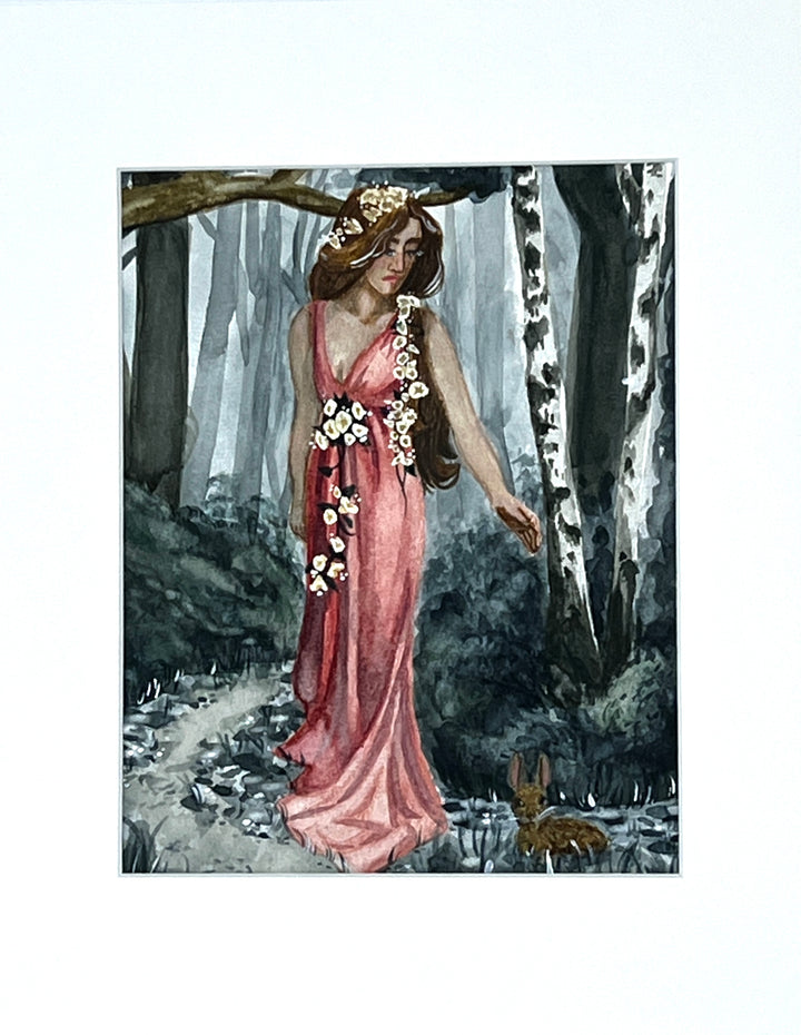 Follow Me into the Forest - Original Watercolour