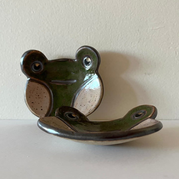 Frog Tray (2x) Handmade Ceramic dishes