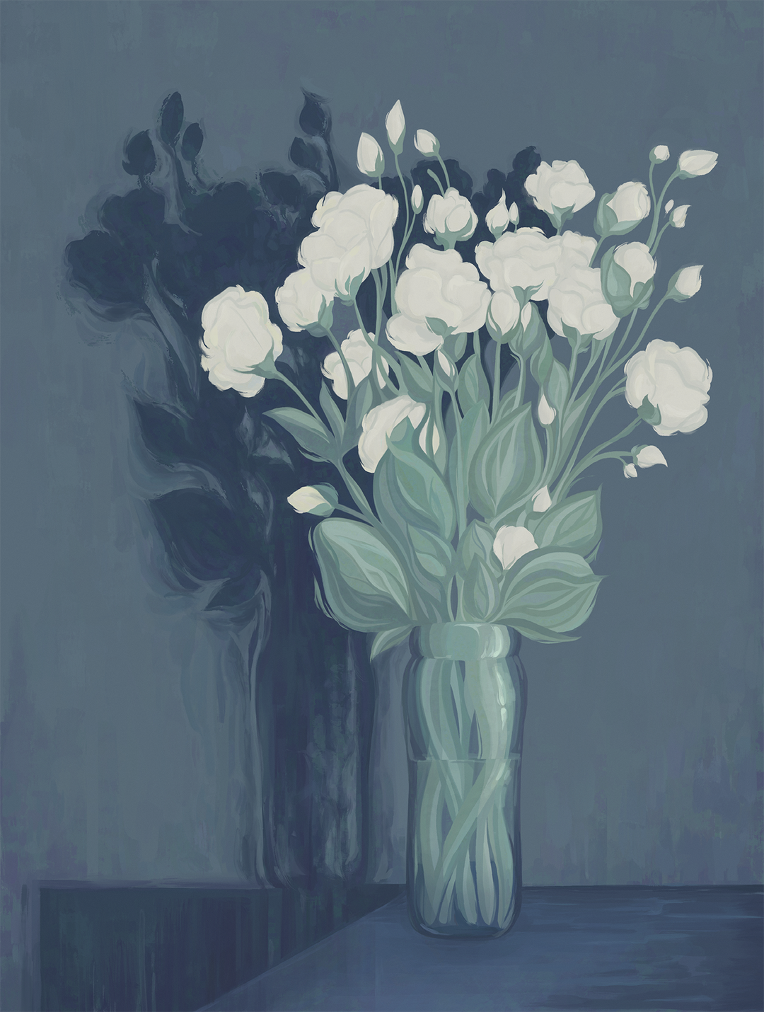 White Flowers Print