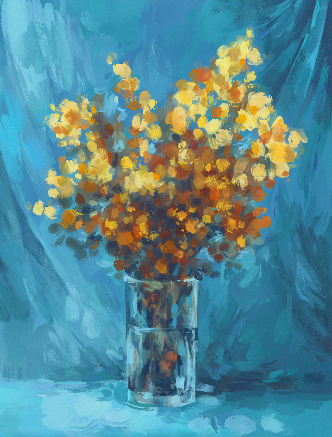 Yellow Mimosa Flowers Print