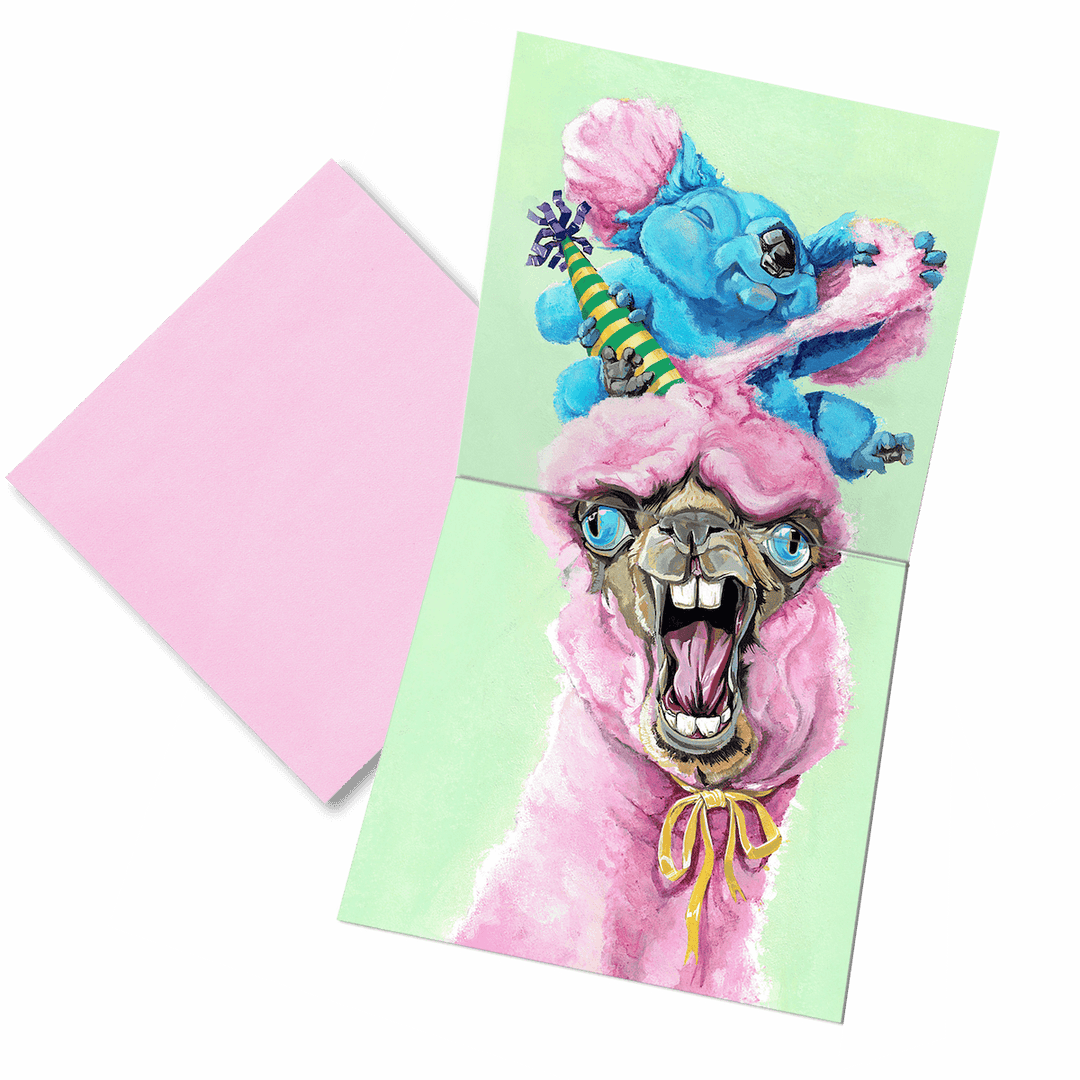 "Cotton Candy" - Birthday Greeting Card
