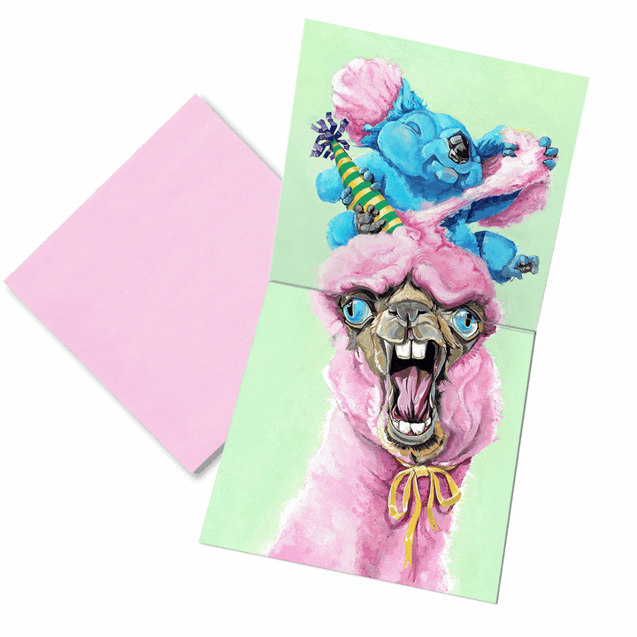 "Cotton Candy" - Birthday Greeting Card