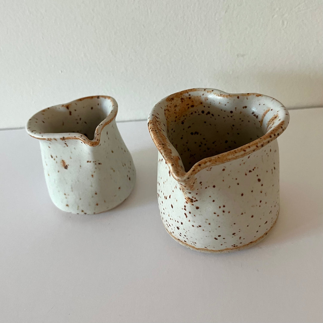 Heart Cream and sugar set (180ml, 80ml) Handmade Ceramics