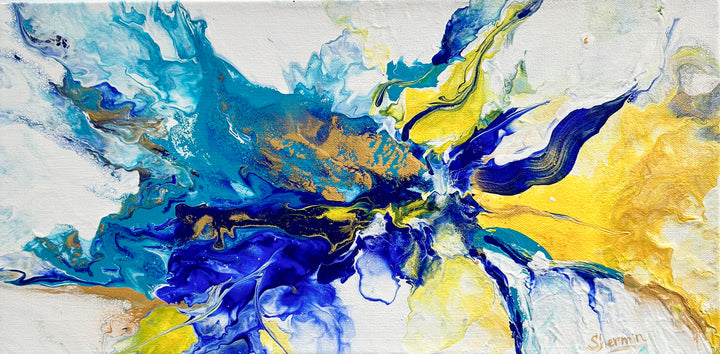 Energy Vibes, Abstract Fluid Painting