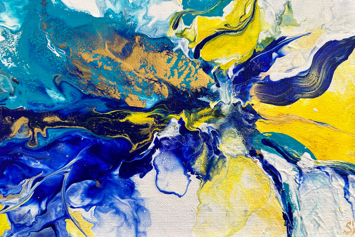 Energy Vibes, Abstract Fluid Painting