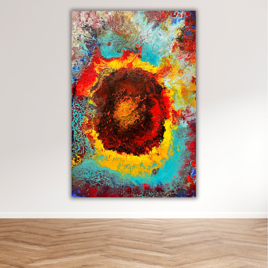 Cosmic Colour Bang, Acrylic painting
