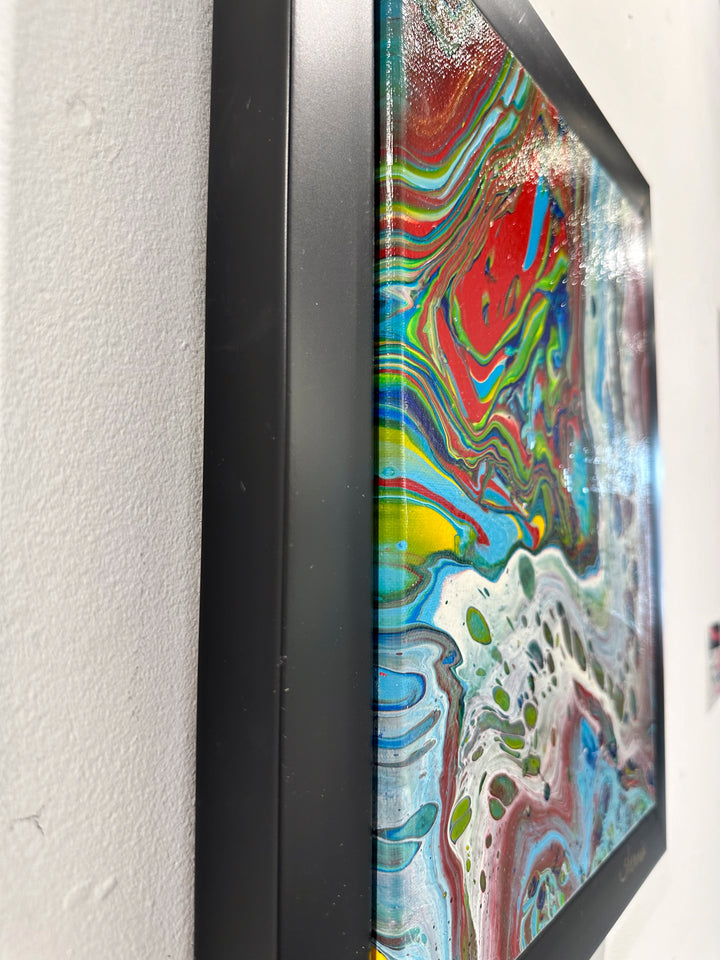 Abstract swirls Acrylic Fluid art Painting