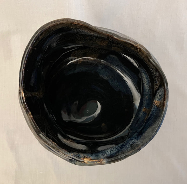 Ceramic sculptured vessel
