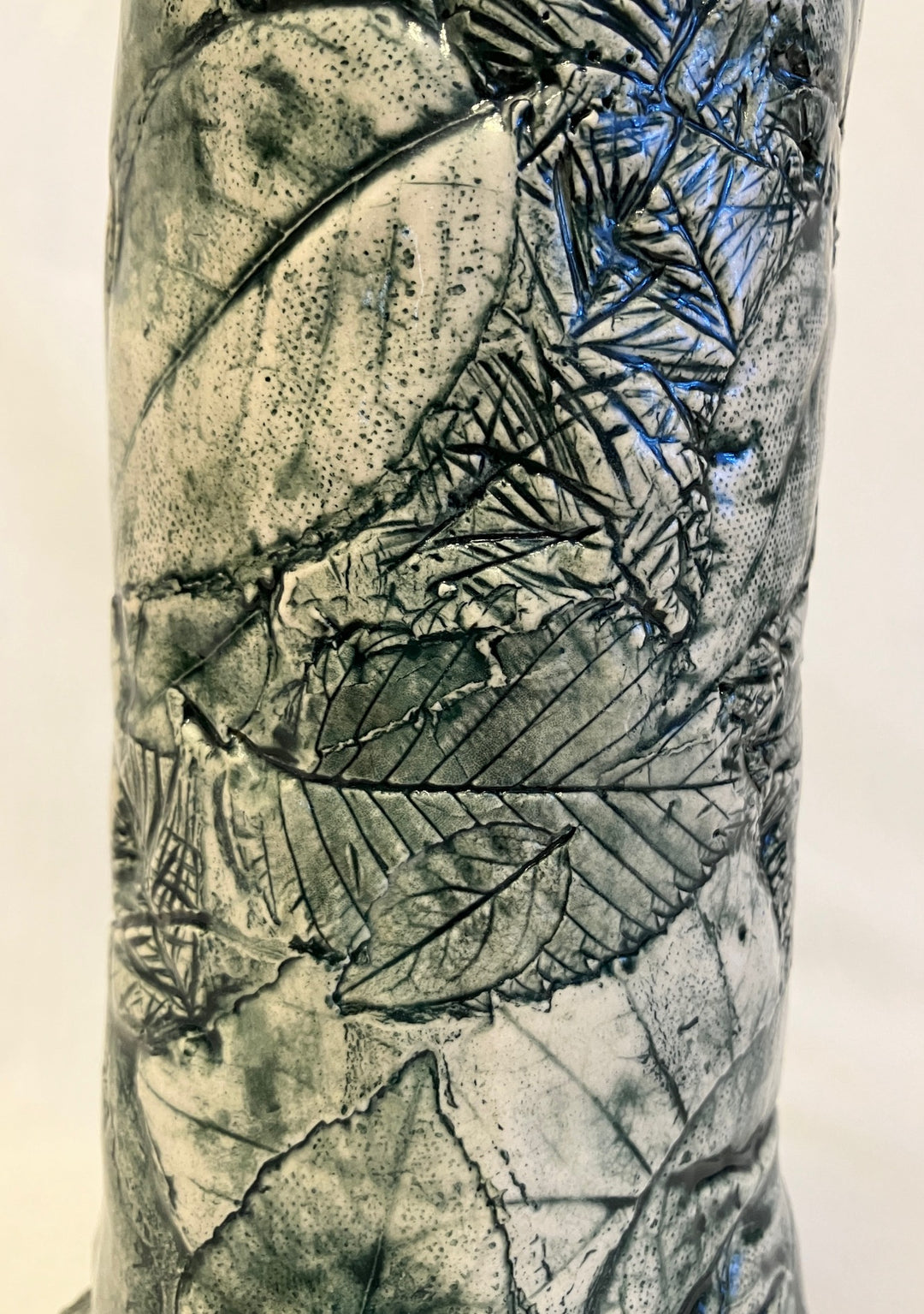 Pressed leaf vase