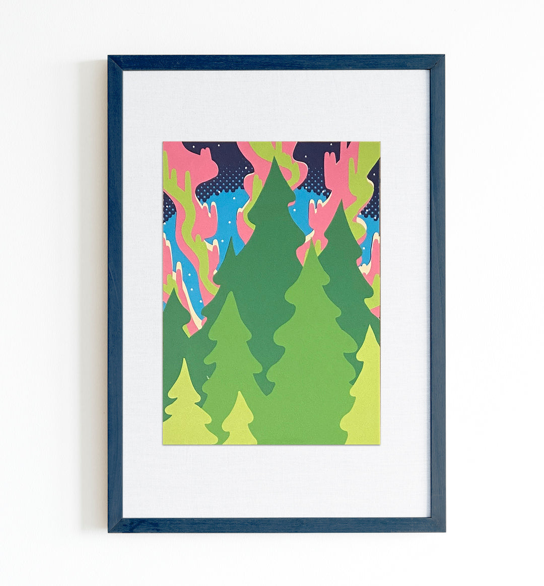 Pink Aurora - Layered Paper Art